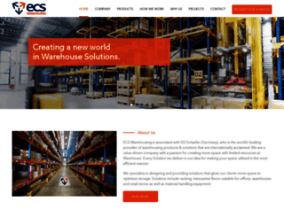 ecs-warehousing.com screenshot
