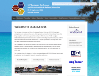 ecscrm2016.org screenshot
