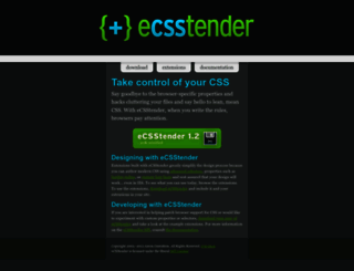 ecsstender.org screenshot