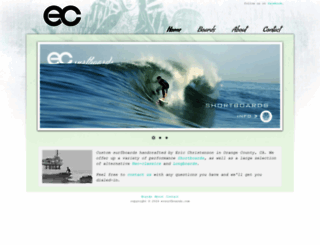 ecsurfboards.com screenshot