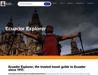 ecuadorexplorer.com screenshot