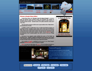 ecuadorhomesonline.com screenshot