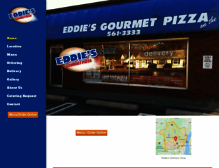 eddiesgourmetpizza.com screenshot
