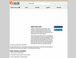 edebimetin.nedir.com screenshot