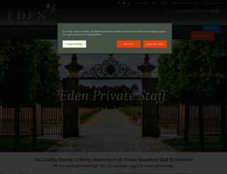edenprivatestaff.com screenshot