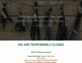 edensongskincare.com screenshot