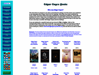 edgarcaycebooks.org screenshot