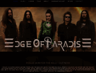 edgeofparadiseband.com screenshot