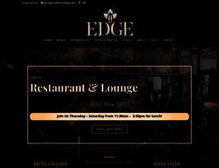 edgerestaurant.net screenshot