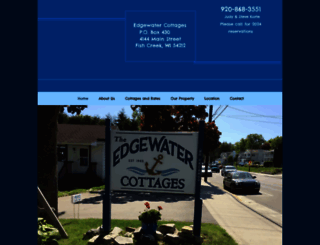 edgewatercottagesfishcreek.com screenshot