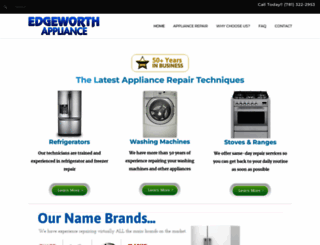 edgeworthappliance.com screenshot