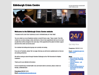 edinburghcrisiscentre.org.uk screenshot