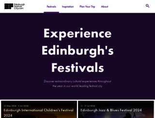edinburghfestivals.co.uk screenshot