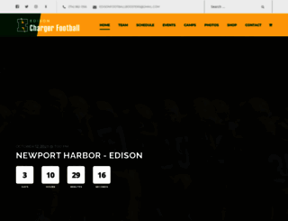 edisonchargerfootball.com screenshot
