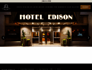 edisonhotelnyc.com screenshot
