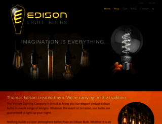 edisonlightbulbs.net screenshot