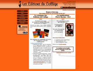 editions-du-college.fr screenshot