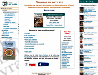 editions-humanis.com screenshot