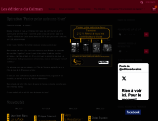 editionsducaiman.fr screenshot