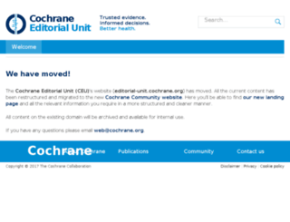 editorial-unit.cochrane.org screenshot