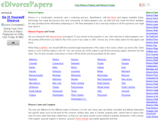 edivorcepapers.com screenshot