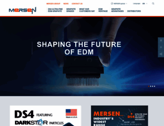 edm.mersen.com screenshot