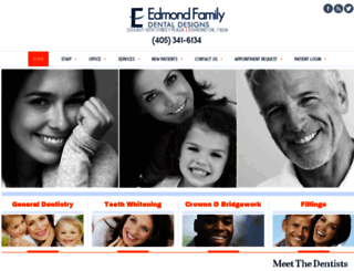 edmondfamilydentaldesigns.com screenshot