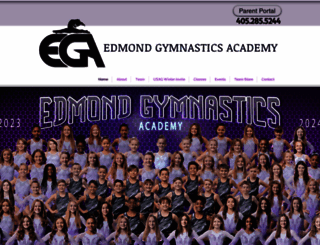 edmondgymnastics.com screenshot