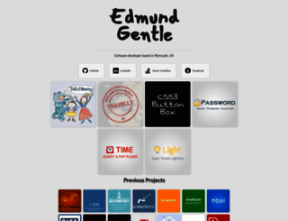 edmundgentle.com screenshot