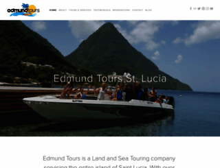 edmundtoursstlucia.com screenshot