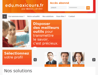 edu.maxicours.fr screenshot