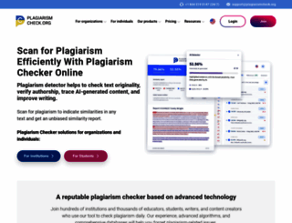 edu.plagiarismcheck.org screenshot
