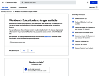 edu.workbencheducation.com screenshot