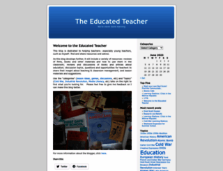 educatedteacher.wordpress.com screenshot