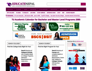 educatenepal.com screenshot