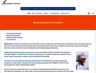 education.hysterectomy-association.org.uk screenshot