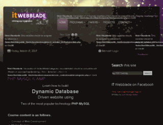 education.itwebblade.com screenshot