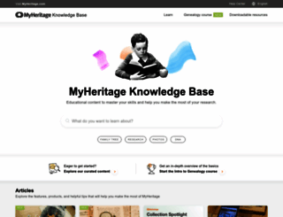 education.myheritage.com screenshot