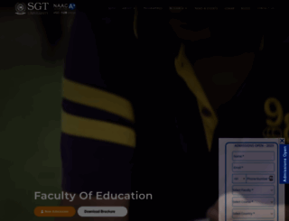 education.sgtuniversity.ac.in screenshot
