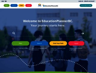 educationplannerbc.ca screenshot