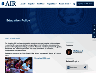 educationpolicy.air.org screenshot