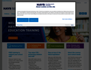 educationtraining.hays.co.uk screenshot