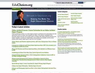 educhoices.org screenshot