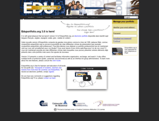 eduportfolio.org screenshot