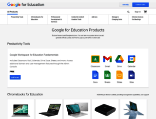 eduproducts.withgoogle.com screenshot