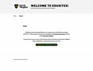 edusites.uregina.ca screenshot