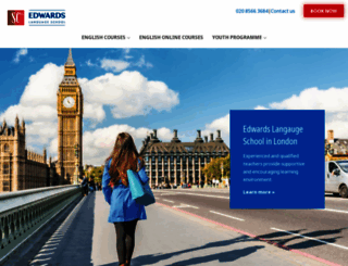 edwards-language-school.co.uk screenshot