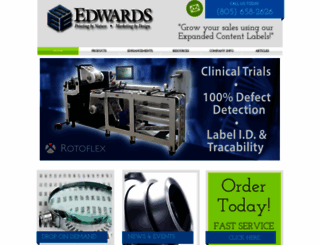 edwardslabel.com screenshot
