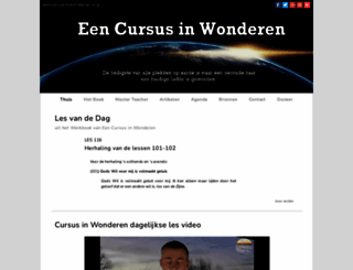 eencursusinwonderen.org screenshot