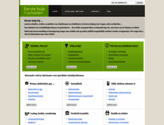 eerstehulpbijschulden.be screenshot